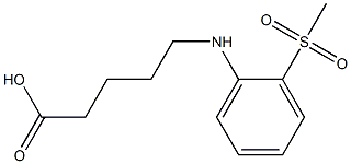 5-[(2-methanesulfonylphenyl)amino]pentanoic acid Struktur