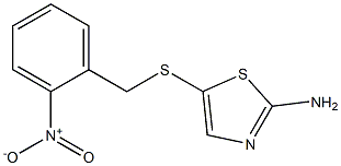 5-[(2-nitrobenzyl)thio]-1,3-thiazol-2-amine Struktur