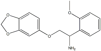 5-[2-amino-2-(2-methoxyphenyl)ethoxy]-2H-1,3-benzodioxole Struktur