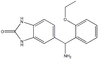 5-[amino(2-ethoxyphenyl)methyl]-2,3-dihydro-1H-1,3-benzodiazol-2-one Struktur