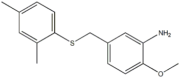 5-{[(2,4-dimethylphenyl)sulfanyl]methyl}-2-methoxyaniline Struktur