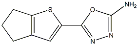 5-{4H,5H,6H-cyclopenta[b]thiophen-2-yl}-1,3,4-oxadiazol-2-amine Struktur