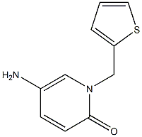 5-amino-1-(thiophen-2-ylmethyl)-1,2-dihydropyridin-2-one Struktur