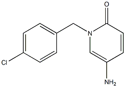 5-amino-1-[(4-chlorophenyl)methyl]-1,2-dihydropyridin-2-one Struktur