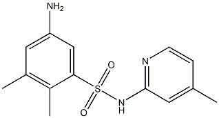 5-amino-2,3-dimethyl-N-(4-methylpyridin-2-yl)benzene-1-sulfonamide Struktur