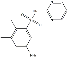 5-amino-2,3-dimethyl-N-(pyrimidin-2-yl)benzene-1-sulfonamide Struktur