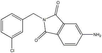 5-amino-2-[(3-chlorophenyl)methyl]-2,3-dihydro-1H-isoindole-1,3-dione Struktur