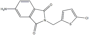 5-amino-2-[(5-chlorothiophen-2-yl)methyl]-2,3-dihydro-1H-isoindole-1,3-dione Struktur