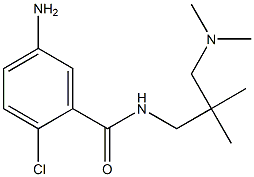 5-amino-2-chloro-N-{2-[(dimethylamino)methyl]-2-methylpropyl}benzamide Struktur