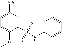 5-amino-2-methoxy-N-phenylbenzene-1-sulfonamide Struktur