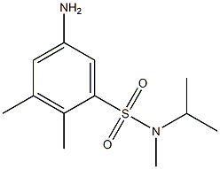 5-amino-N,2,3-trimethyl-N-(propan-2-yl)benzene-1-sulfonamide Struktur