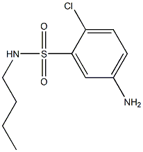 5-amino-N-butyl-2-chlorobenzene-1-sulfonamide Struktur