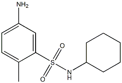 5-amino-N-cyclohexyl-2-methylbenzene-1-sulfonamide Struktur