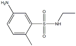 5-amino-N-ethyl-2-methylbenzene-1-sulfonamide Struktur