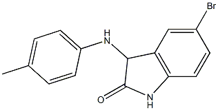 5-bromo-3-[(4-methylphenyl)amino]-2,3-dihydro-1H-indol-2-one Struktur