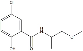 5-chloro-2-hydroxy-N-(1-methoxypropan-2-yl)benzamide Struktur