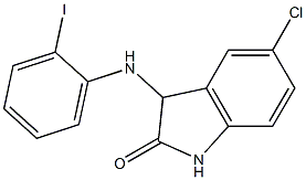 5-chloro-3-[(2-iodophenyl)amino]-2,3-dihydro-1H-indol-2-one Struktur