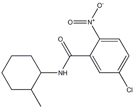 5-chloro-N-(2-methylcyclohexyl)-2-nitrobenzamide Struktur