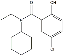 5-chloro-N-cyclohexyl-N-ethyl-2-hydroxybenzamide Struktur