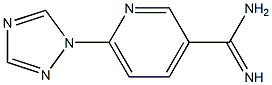 6-(1H-1,2,4-triazol-1-yl)pyridine-3-carboximidamide Struktur