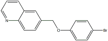 6-(4-bromophenoxymethyl)quinoline Struktur