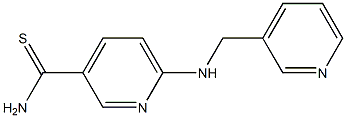 6-[(pyridin-3-ylmethyl)amino]pyridine-3-carbothioamide Struktur