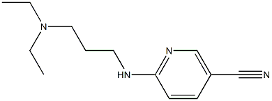 6-{[3-(diethylamino)propyl]amino}nicotinonitrile Struktur