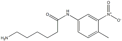 6-amino-N-(4-methyl-3-nitrophenyl)hexanamide Struktur