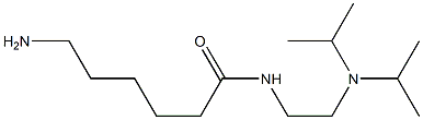 6-amino-N-[2-(diisopropylamino)ethyl]hexanamide Struktur