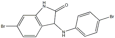 6-bromo-3-[(4-bromophenyl)amino]-2,3-dihydro-1H-indol-2-one Struktur