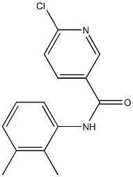 6-chloro-N-(2,3-dimethylphenyl)pyridine-3-carboxamide Struktur