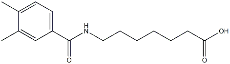 7-[(3,4-dimethylbenzoyl)amino]heptanoic acid Struktur