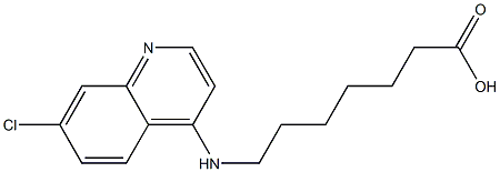 7-[(7-chloroquinolin-4-yl)amino]heptanoic acid Struktur