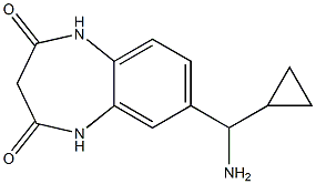 7-[amino(cyclopropyl)methyl]-2,3,4,5-tetrahydro-1H-1,5-benzodiazepine-2,4-dione Struktur