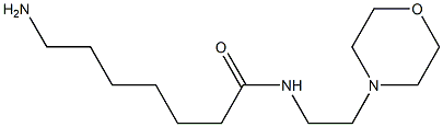 7-amino-N-(2-morpholin-4-ylethyl)heptanamide Struktur