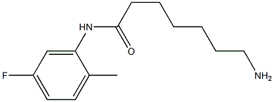 7-amino-N-(5-fluoro-2-methylphenyl)heptanamide Struktur