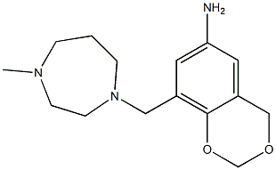 8-[(4-methyl-1,4-diazepan-1-yl)methyl]-2,4-dihydro-1,3-benzodioxin-6-amine Struktur