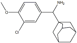 adamantan-1-yl(3-chloro-4-methoxyphenyl)methanamine Struktur