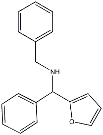 benzyl[furan-2-yl(phenyl)methyl]amine Struktur