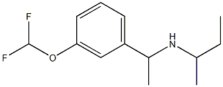 butan-2-yl({1-[3-(difluoromethoxy)phenyl]ethyl})amine Struktur