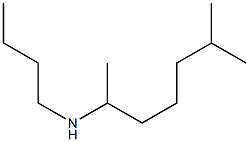 butyl(6-methylheptan-2-yl)amine Struktur