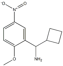 cyclobutyl(2-methoxy-5-nitrophenyl)methanamine Struktur