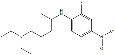 diethyl({4-[(2-fluoro-4-nitrophenyl)amino]pentyl})amine Struktur