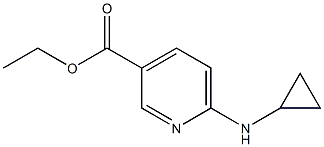 ethyl 6-(cyclopropylamino)pyridine-3-carboxylate Struktur