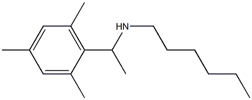 hexyl[1-(2,4,6-trimethylphenyl)ethyl]amine Struktur