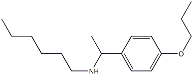 hexyl[1-(4-propoxyphenyl)ethyl]amine Struktur