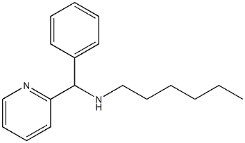 hexyl[phenyl(pyridin-2-yl)methyl]amine Struktur