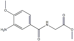 methyl [(3-amino-4-methoxybenzoyl)amino]acetate Struktur