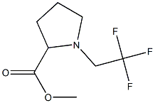 methyl 1-(2,2,2-trifluoroethyl)pyrrolidine-2-carboxylate Struktur