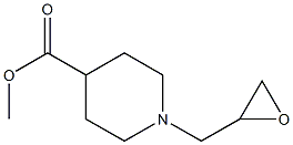 methyl 1-(oxiran-2-ylmethyl)piperidine-4-carboxylate Struktur